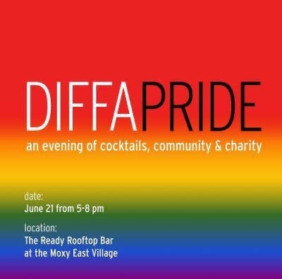 DIFFA Pride at The Ready Rooftop original event flyer