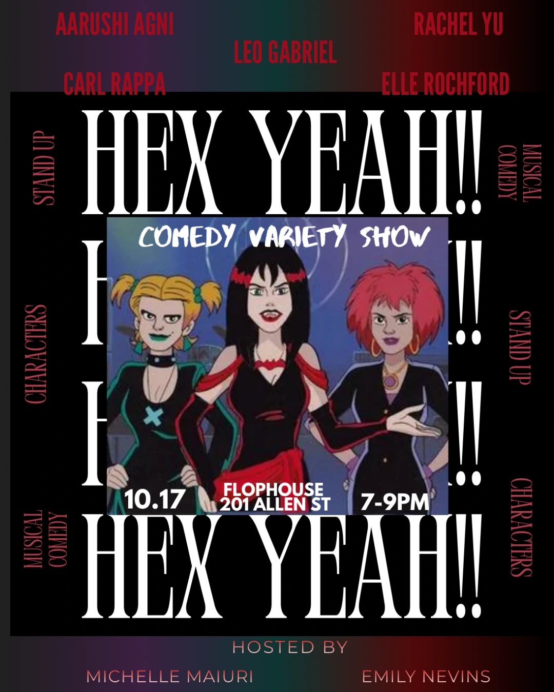 HEX YEAH — original organizer show artwork