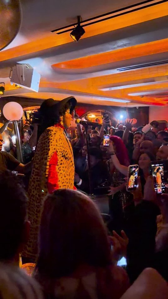 Lauryn Hill performing at Lady Delilah’s opening night. Video still.